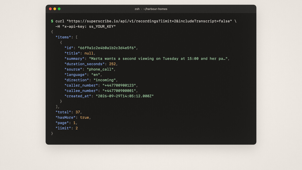 A still from the video: Build on the API